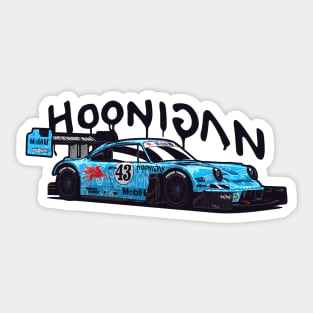 Blue Hoonipigasus Pikes Peak Race Sticker